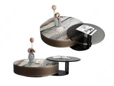 现代茶几3D模型下载